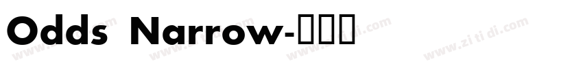 Odds Narrow字体转换
